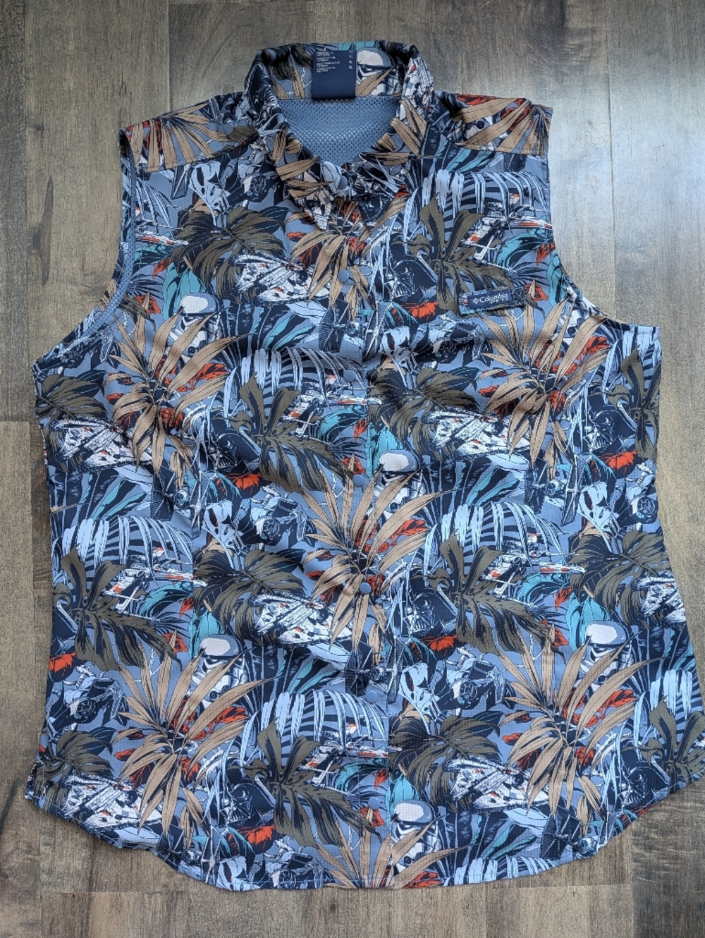 Columbia PFG Star Wars Cantina Outer Rim Super Tamiami Sleeveless Shirt XL Rare